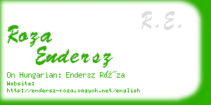 roza endersz business card